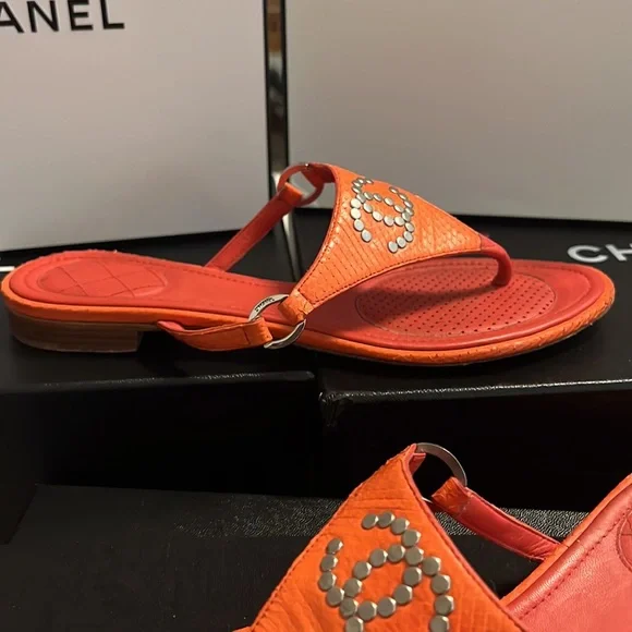 Authentic Chanel logo mules - Picture 15 of 16